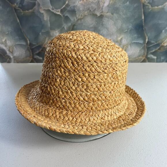 Nine & Company Rattan Raffia Straw Beach Sun Hat - Picture 2 of 9
